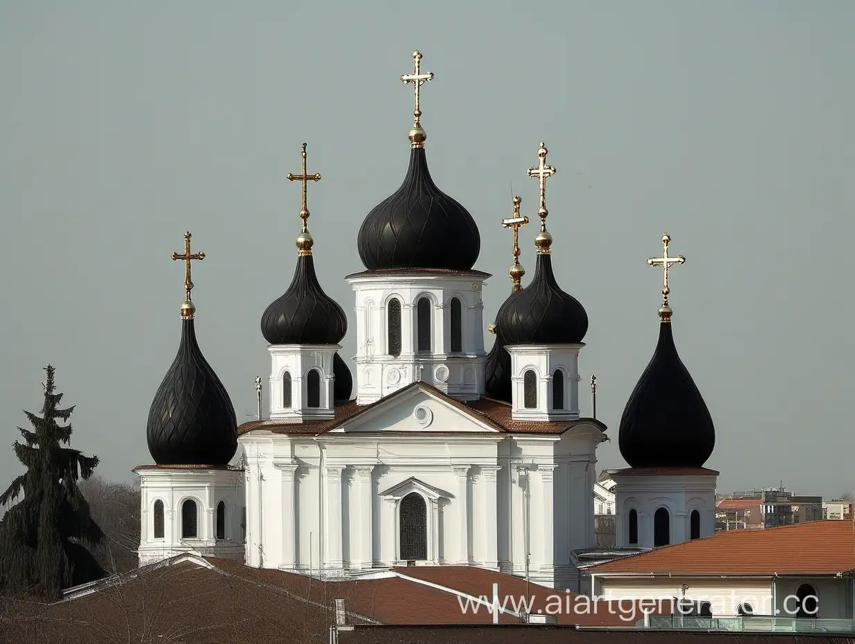 Церковь с куполами