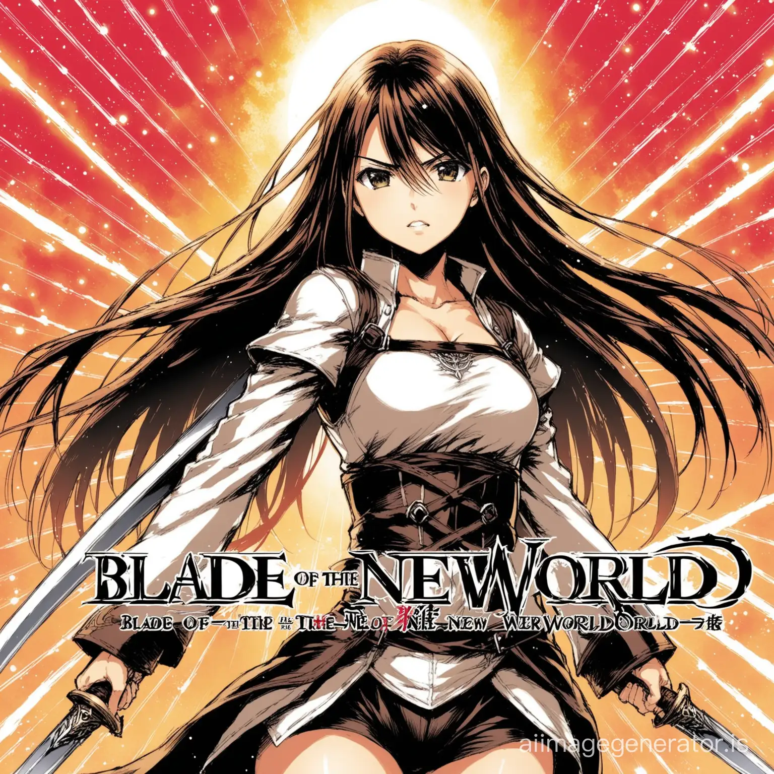 Manga cover, and title " Blade of  The New World"