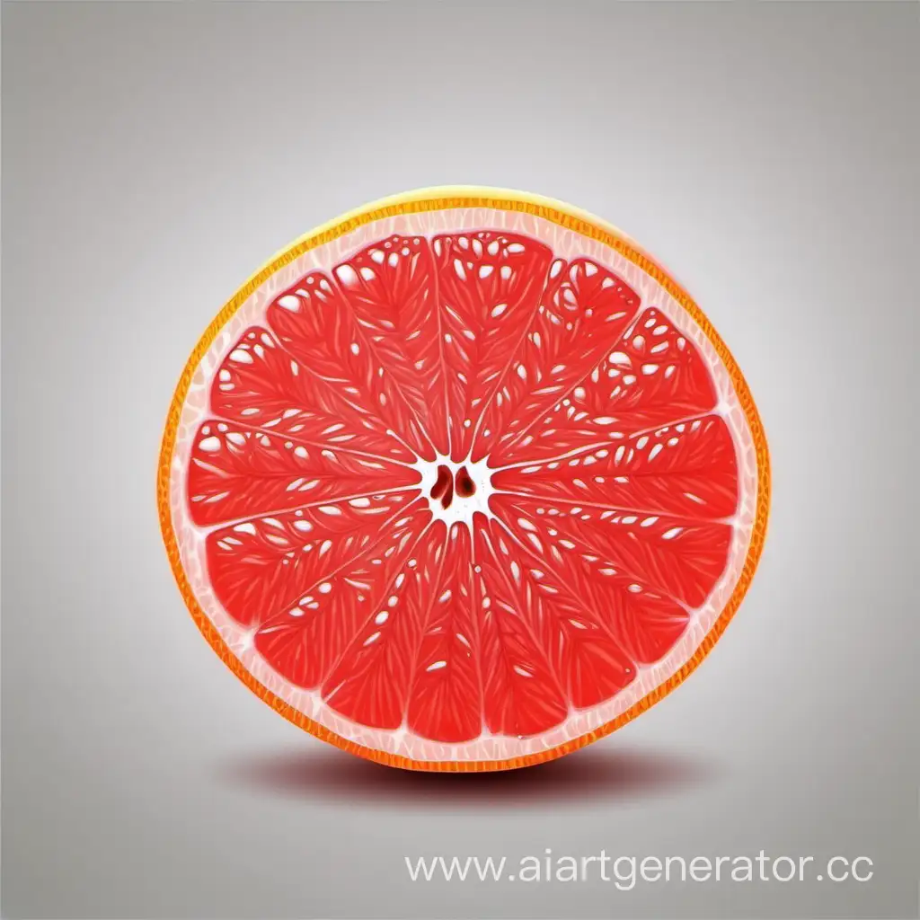 Realistic-Grapefruit-on-Transparent-Background-Fresh-and-Vibrant-Citrus-Fruit-Illustration