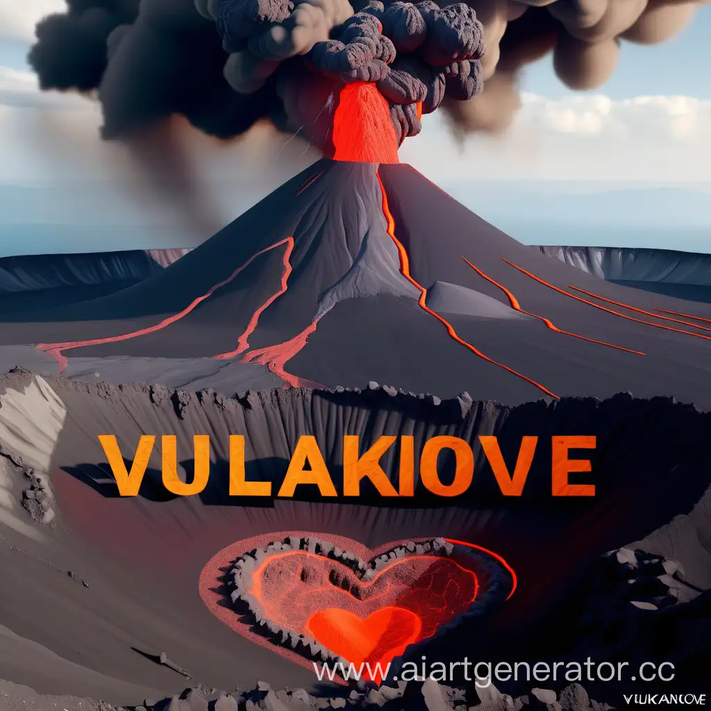 Два вулкана с надписью VulkanoloVe