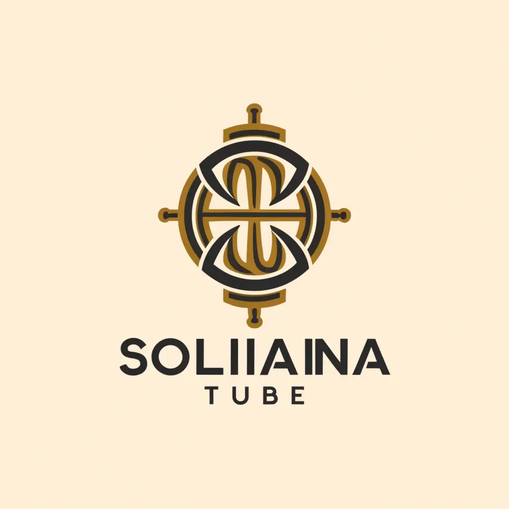 a logo design,with the text "Soliana Tube", main symbol:Ethiopian Orthodox cross,Moderate,be used in Religious industry,clear background