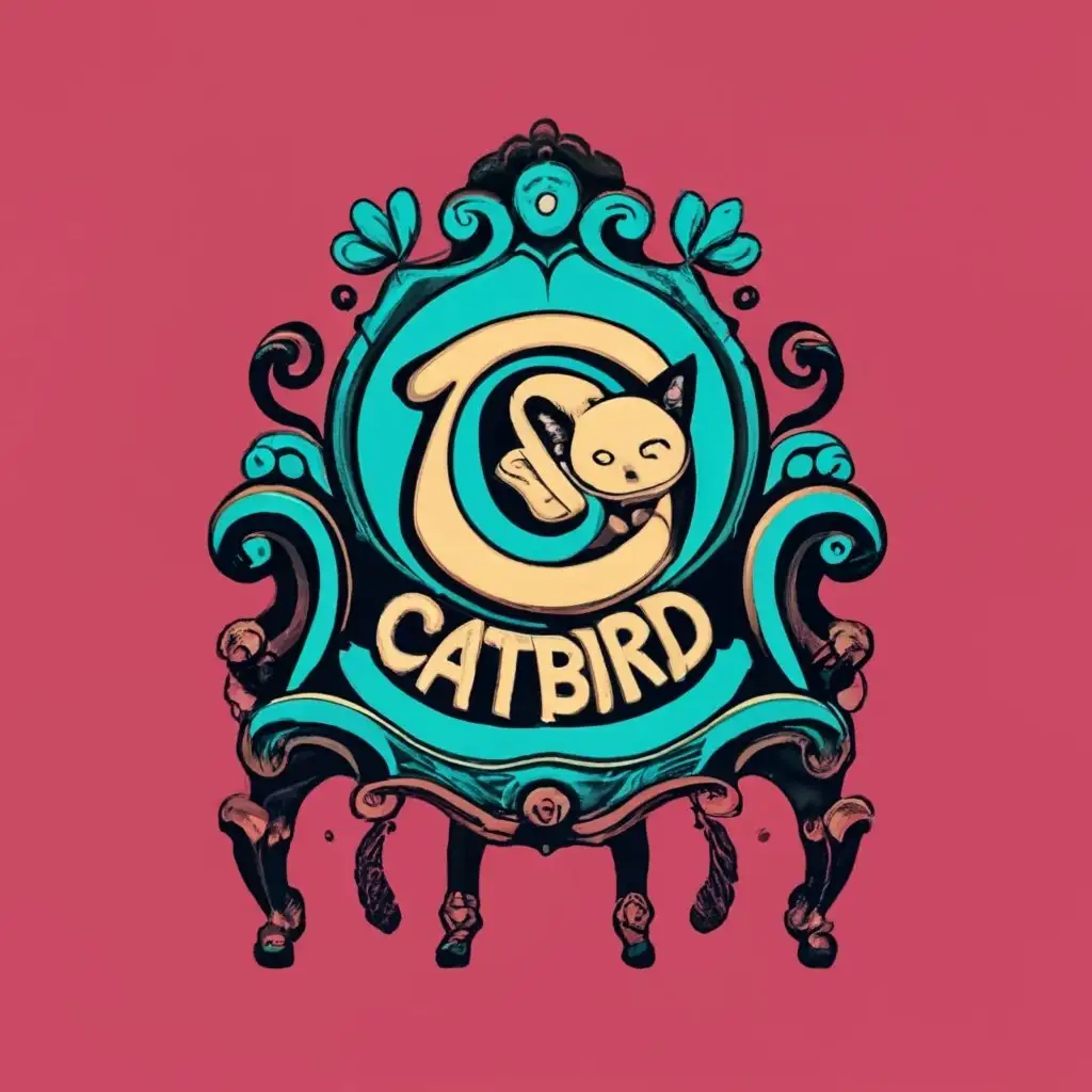 LOGO-Design-For-Catbird-Elegant-Throne-Symbolizing-Technological-Dominance