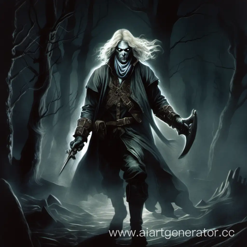 призрак, мужчина, охотник 17 век, светлые волосы, вентру, World of Darkness, Ventrue, 