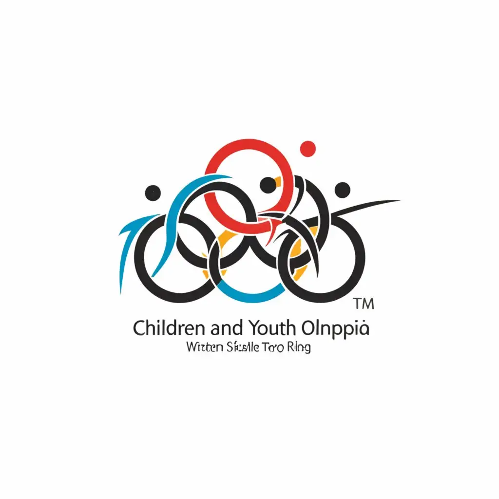 a logo design,with the text "children's and youth olympiad", main symbol:winter olympic games,complex,be used in Sports Fitness industry,clear background