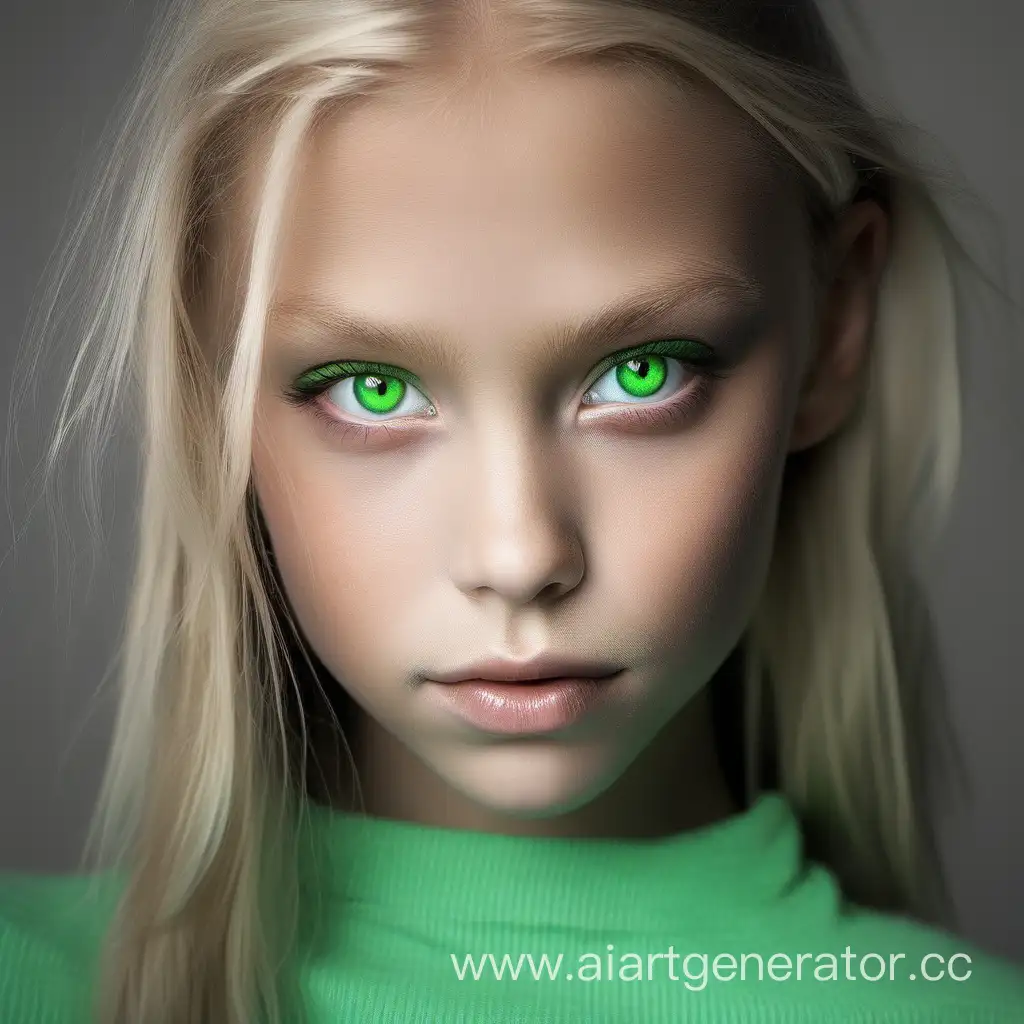 nordic model girl green eyes