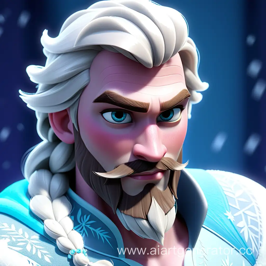 Elsa male with beard