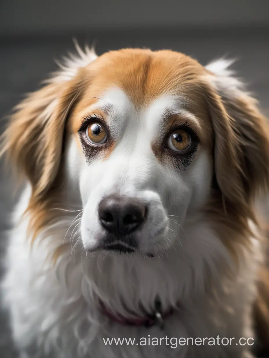 собака смотрит влюбленными глазами
