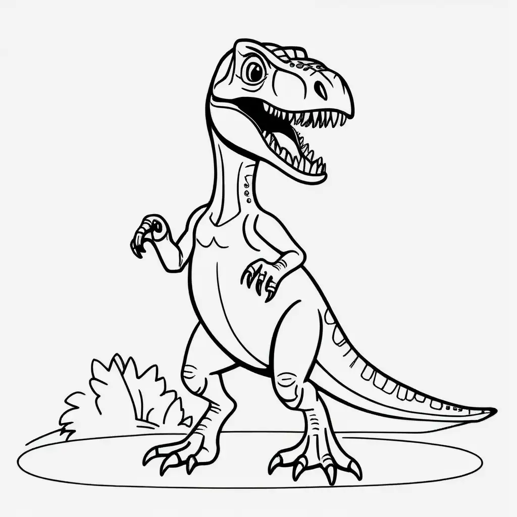Velociraptor Coloring Page Dinosaur Toy Playtime for Kids