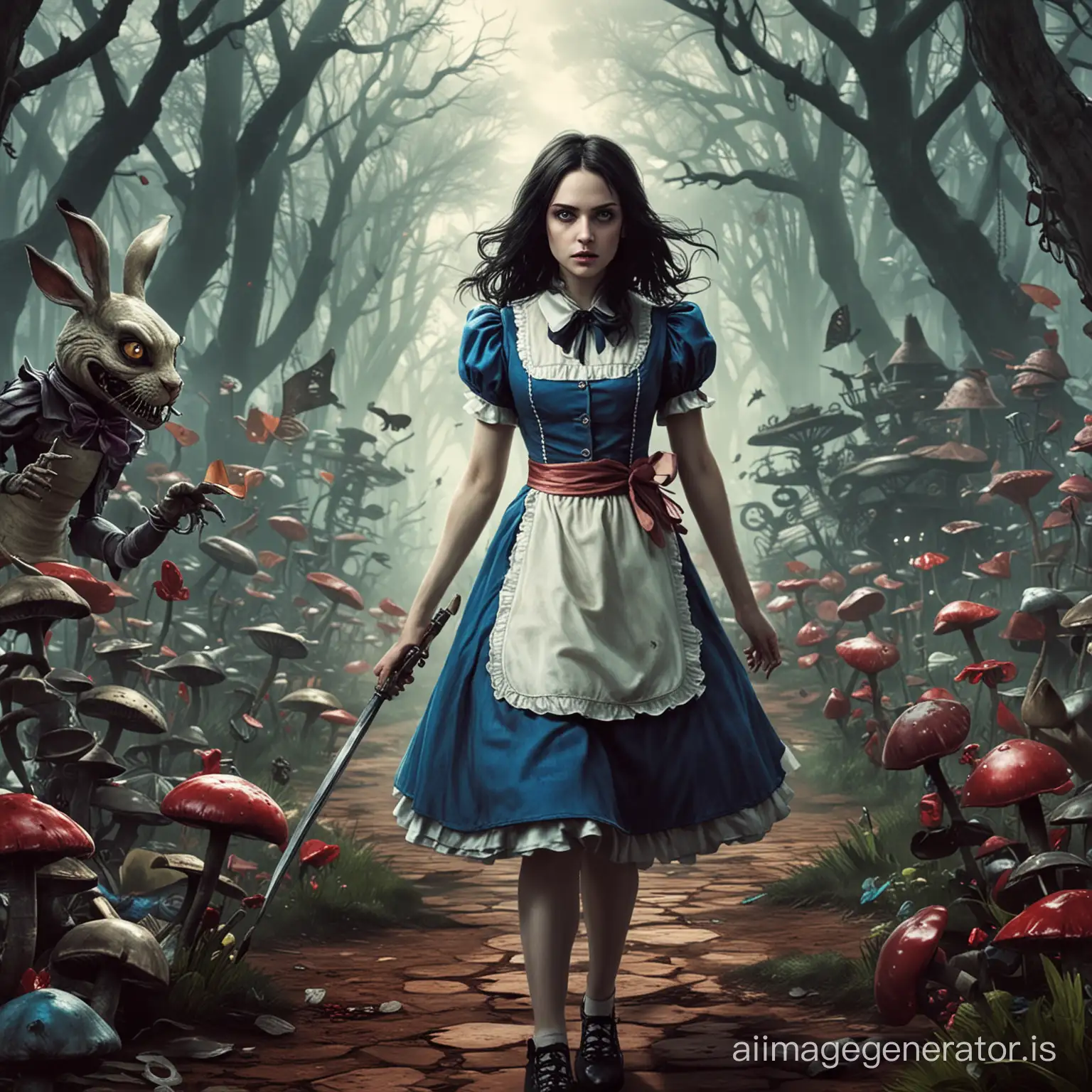 Alice-in-Wonderland-Madness-Returns-Art-Surreal-Fantasy-Portrait-of-Alice-Amidst-Chaos