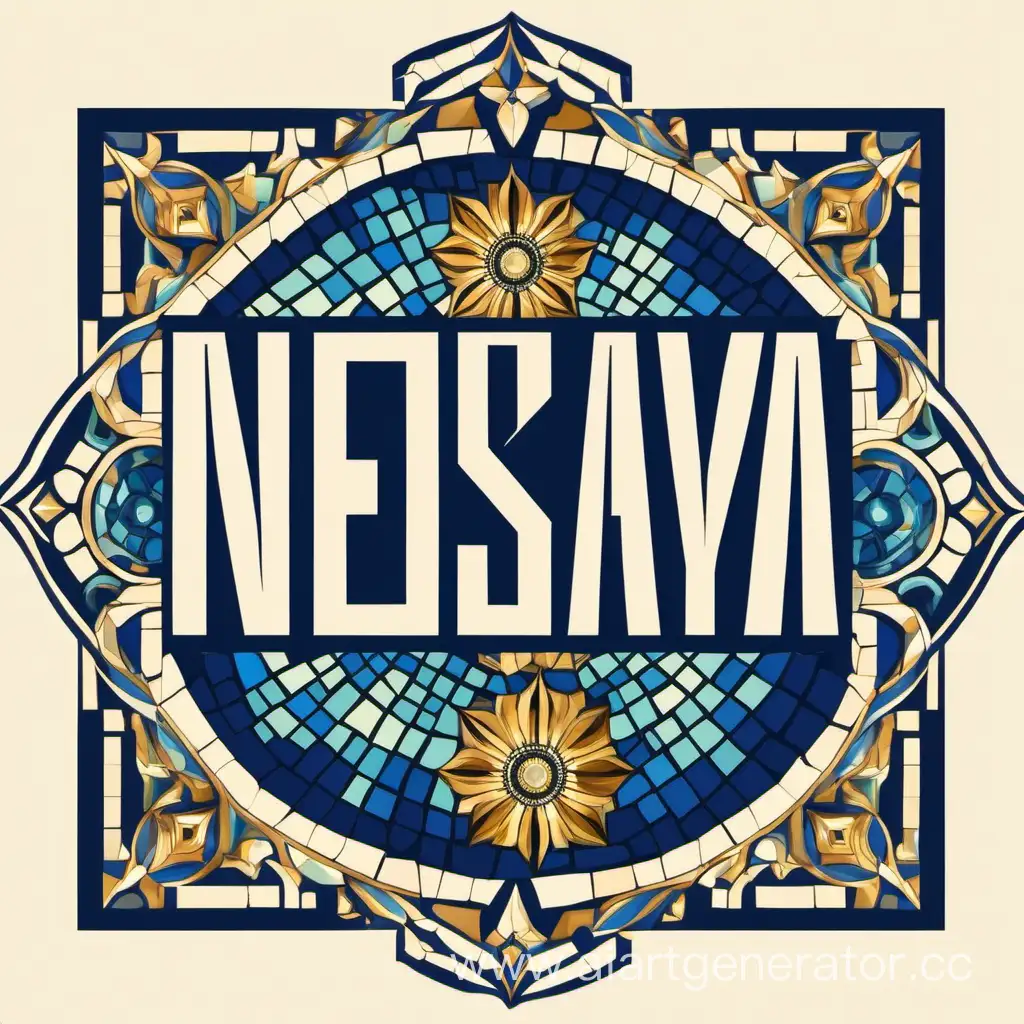 Создай логотип для общественной организации под названием "Невская мозаика"