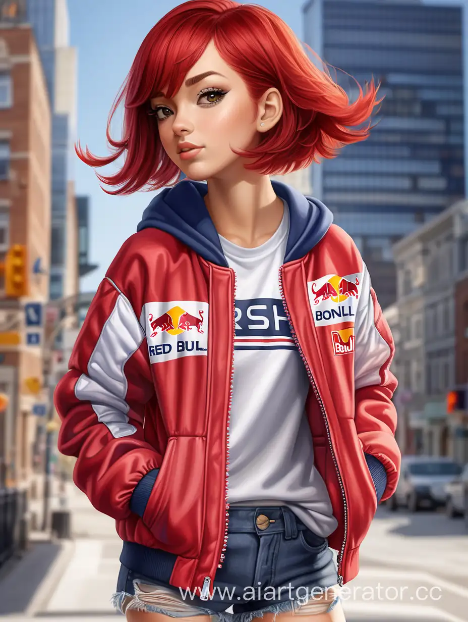 Energetic-RedHaired-Girl-in-Dynamic-Style-with-Red-Bull-Jacket-and-HighTop-Sneakers