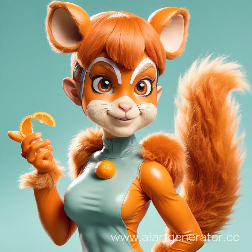 Adorable-Furry-Squirrel-Girl-with-Vibrant-Orange-Plastic-Skin