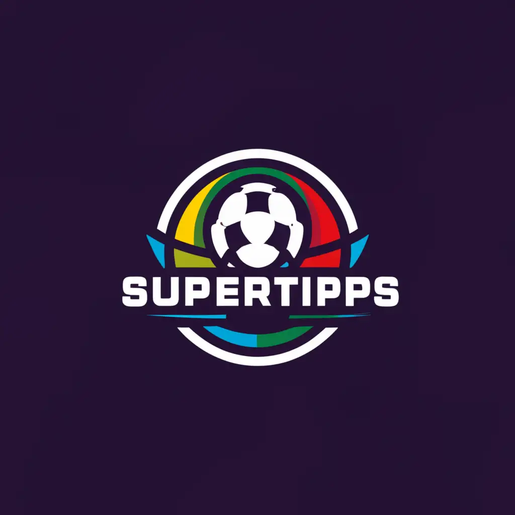 a logo design,with the text "supertips", main symbol:Soccer 
Ball,Moderate,clear background