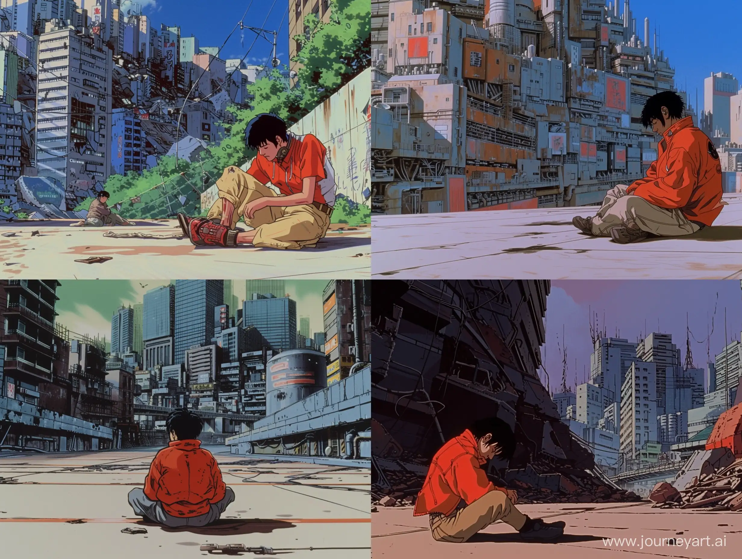 Nostalgic-Cyberpunk-Scene-90s-Anime-Vibes-with-Cyberpunk-Man-in-Futuristic-City