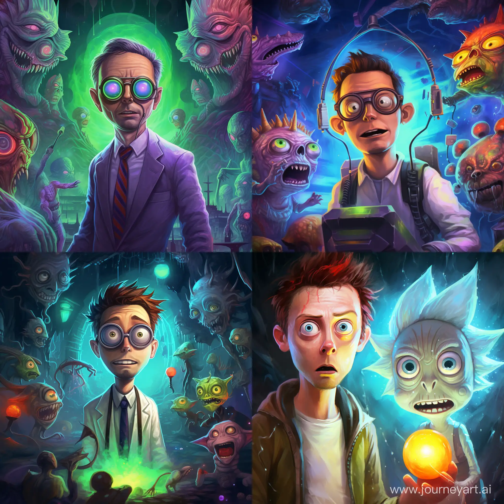 rick and morty personal portrait