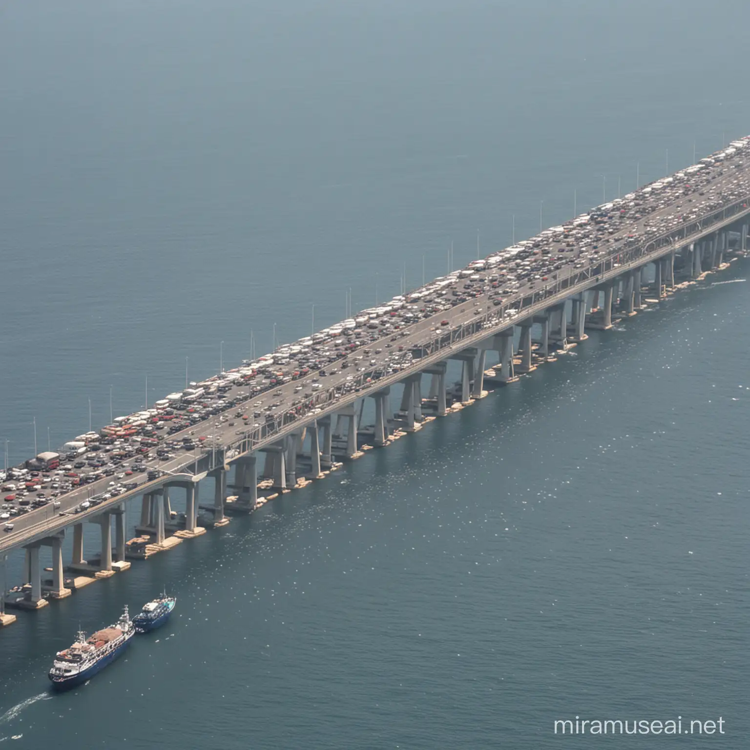 bridge over the Strait of Messina August 15th traffic jam