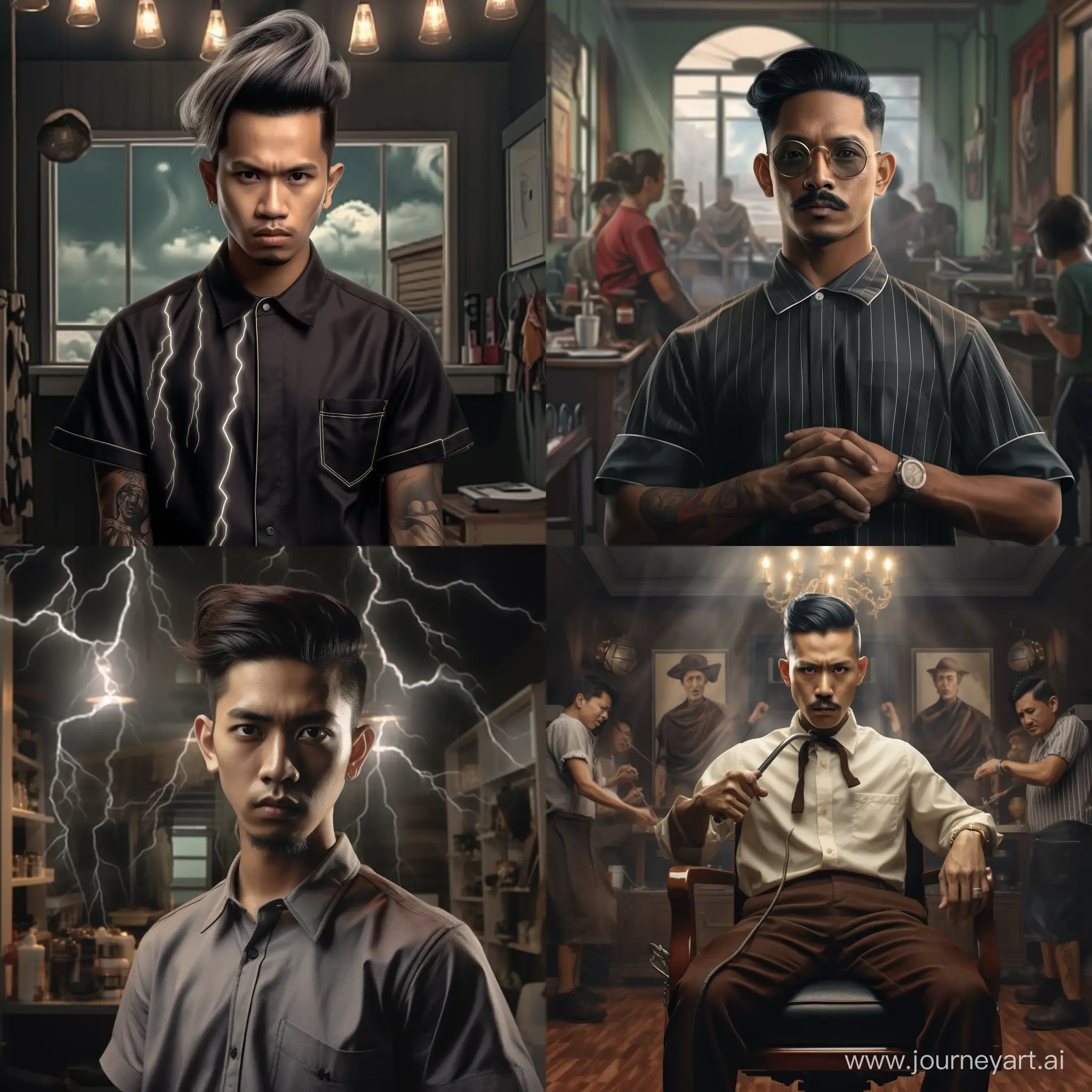 Indonesian-Cool-Handsome-Man-at-Barbershop-with-Dramatic-Lighting