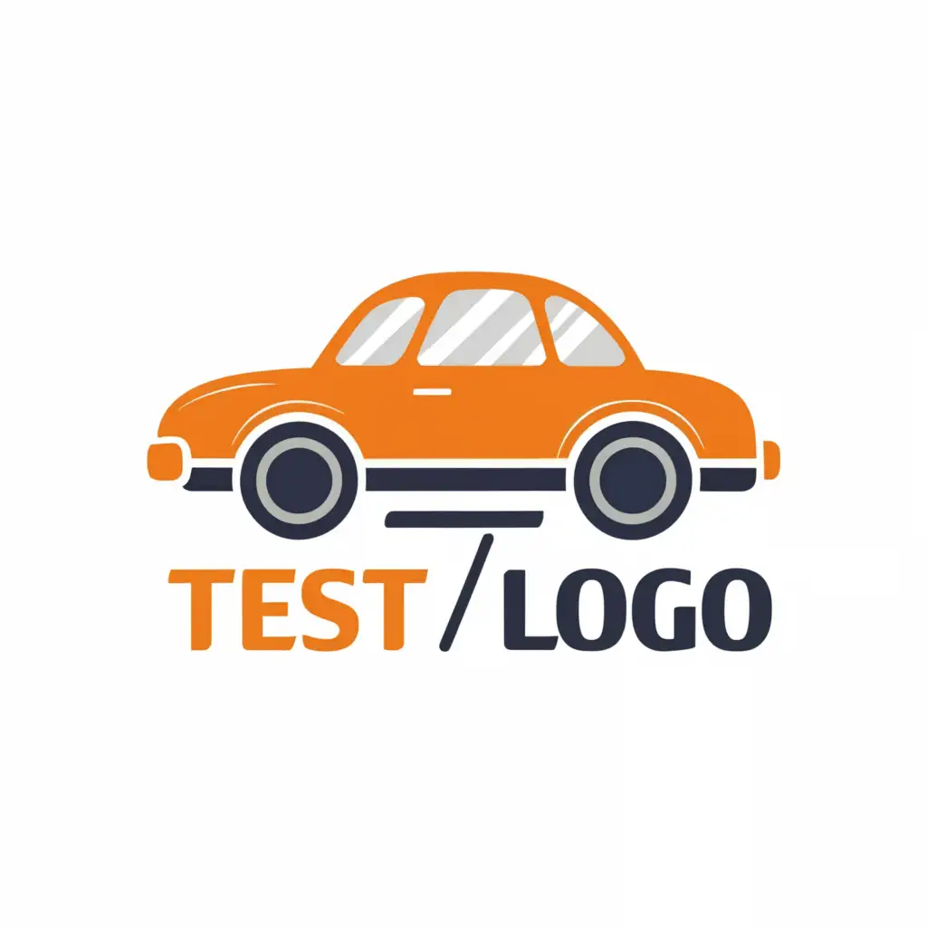 a logo design,with the text "Test LOGO", main symbol:old car,Moderate,be used in Automotive industry,clear background