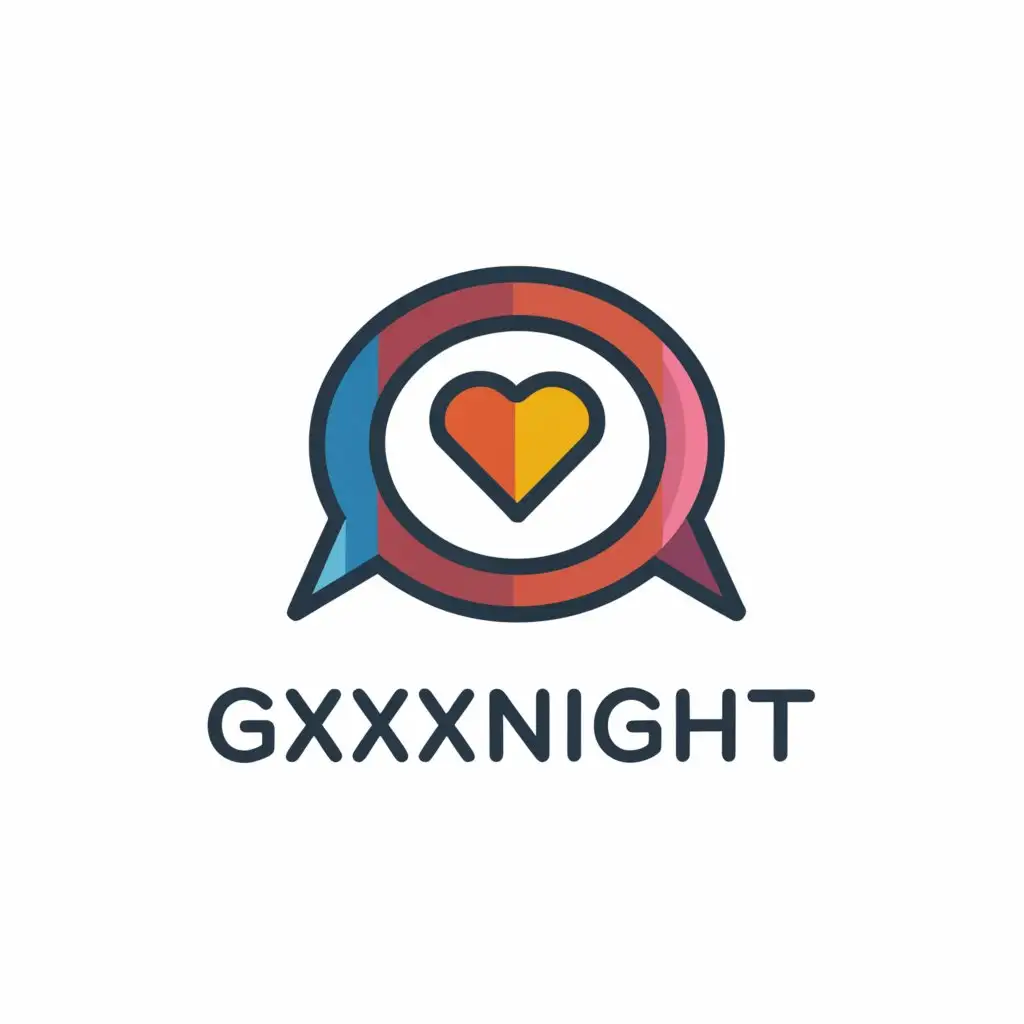 a logo design,with the text 'gxxxnight', main symbol:Online Girls Chat with Boys,Moderate,clear background