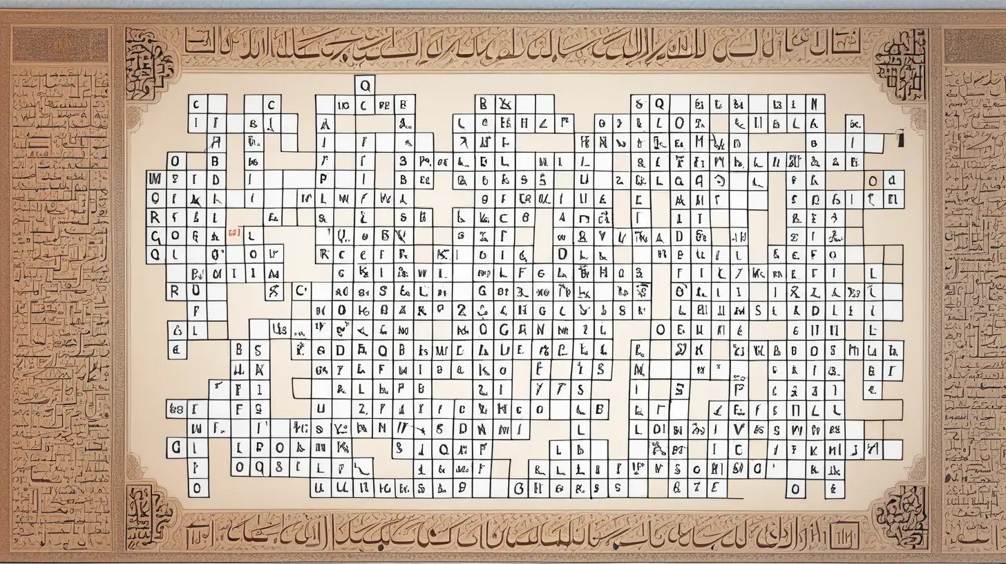 Quran Chapter Part Crossword Puzzle Solution