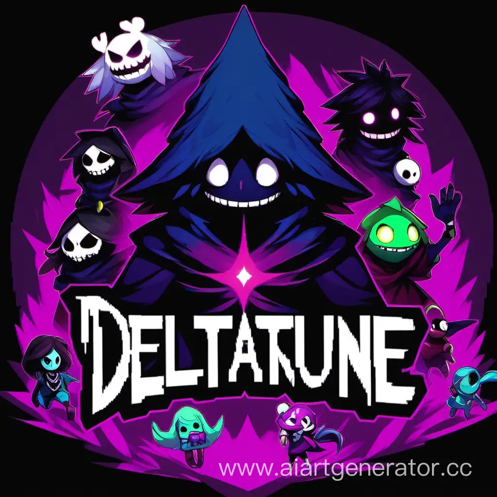 Deltarune-Game-Characters-in-Vibrant-Battle-Scene