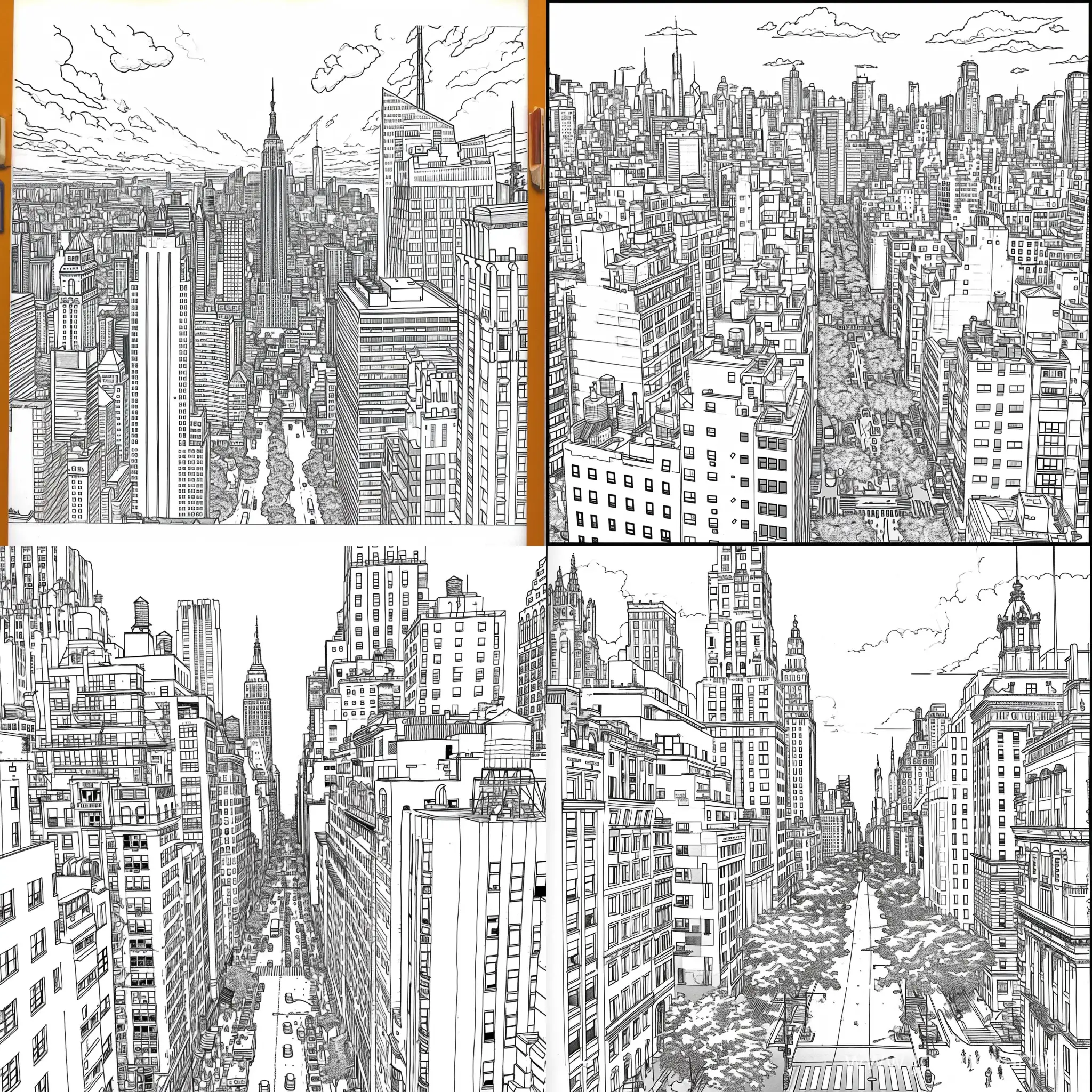 Urban-Coloring-Book-Cityscape-Art-with-Vibrant-Colors