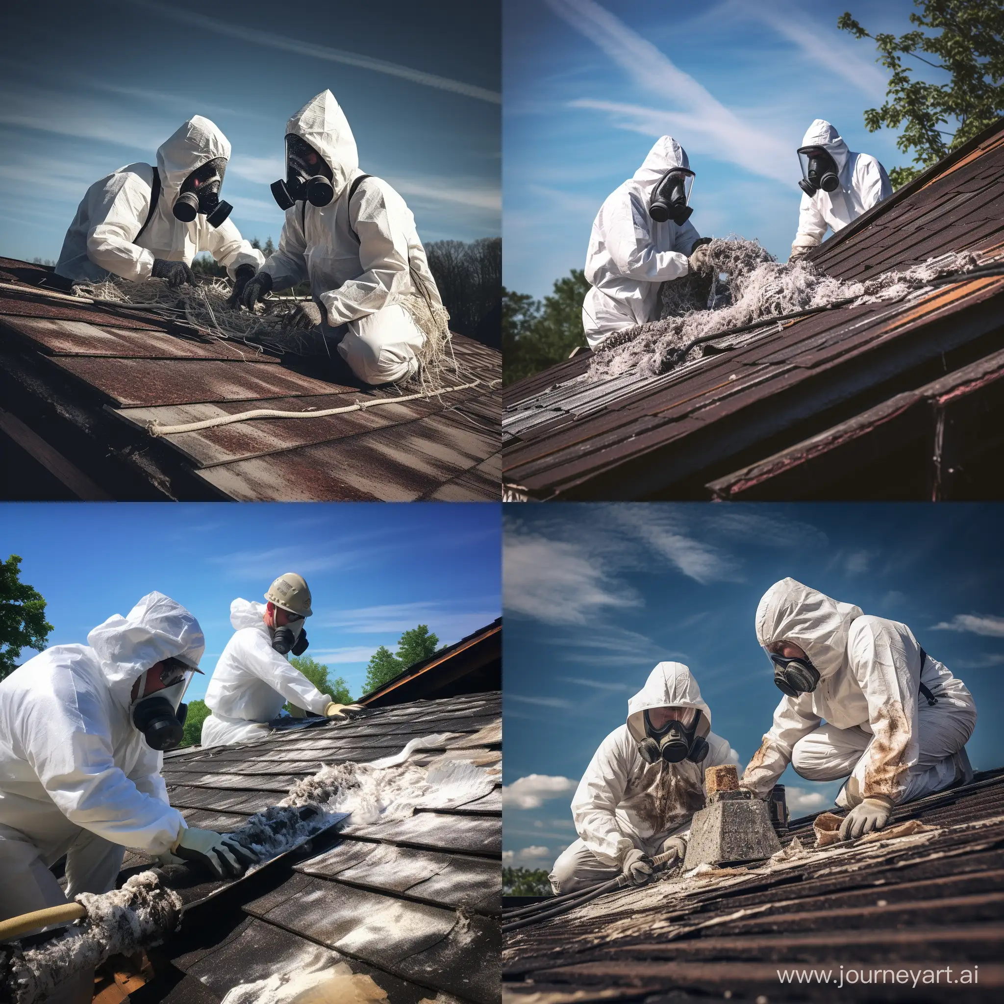 Professional-Asbestos-Removal-Specialists-in-White-Protective-Coveralls