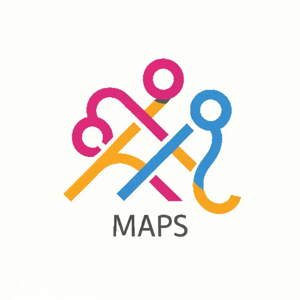 logo, Metro Lines Maps Directions, with the text "Maps", typography