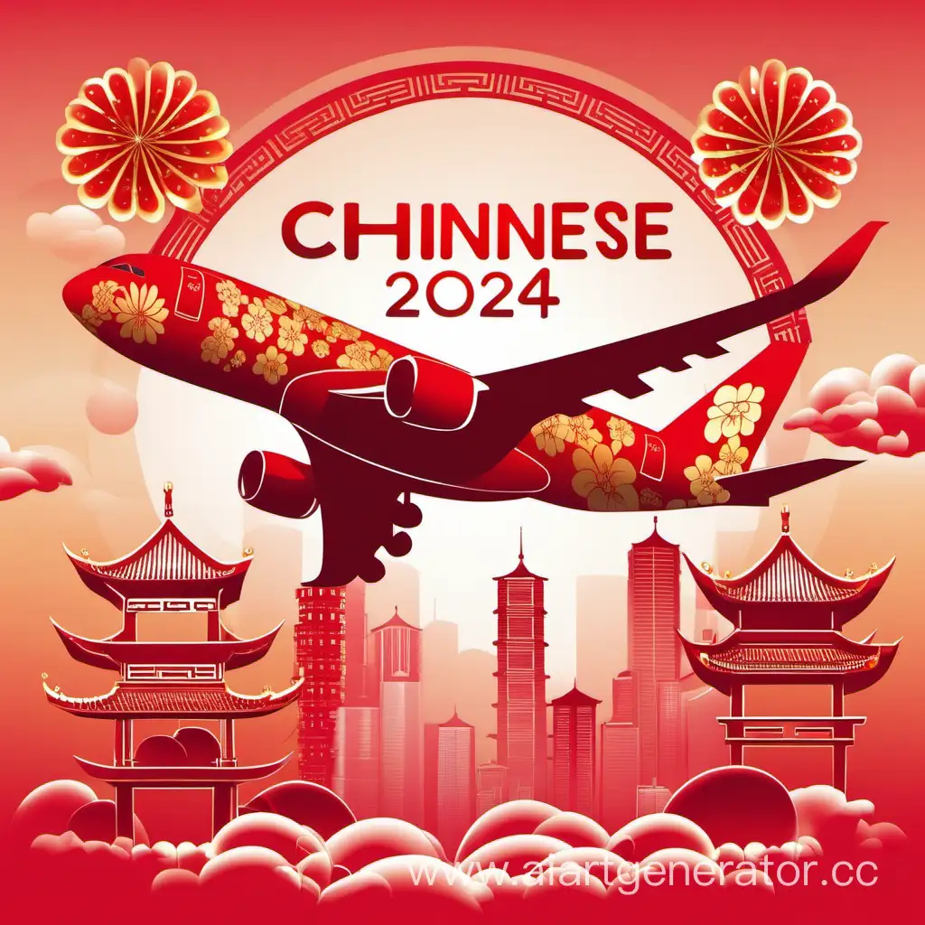 Самолет китайский новый год 2024