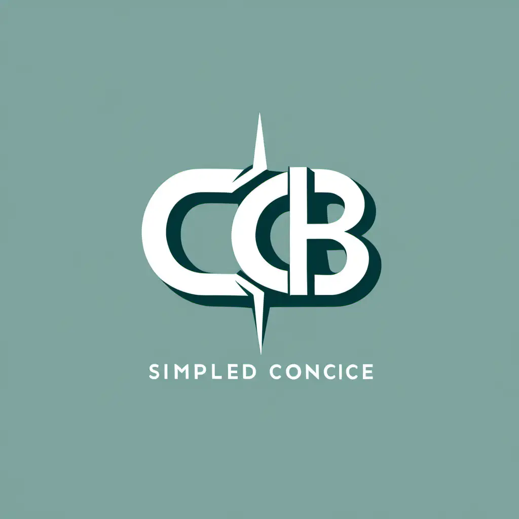 Colorful CCB Logo Design Vibrant Letters in a Simple Layout