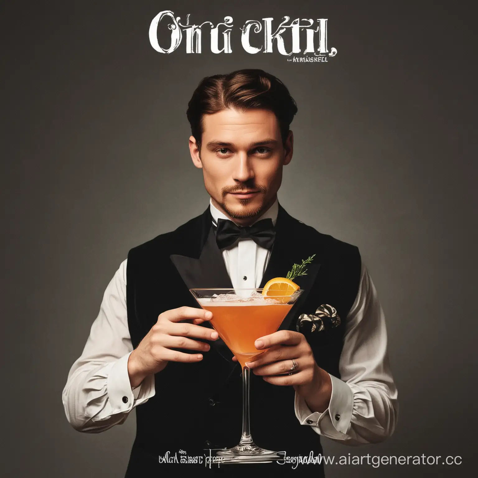 Elegant-Bartender-Serving-a-Cocktail-with-Style