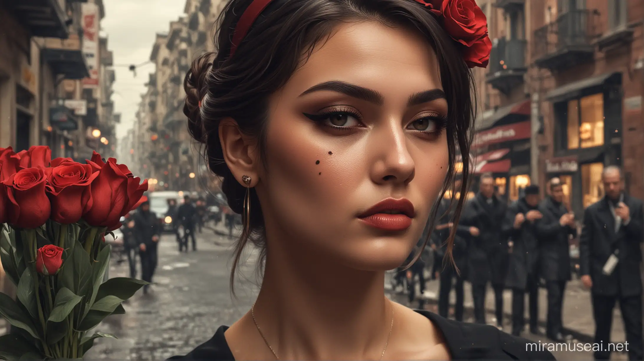 In a mafia city, a stylish girl should have Best Mafia Elite written on her forehead, and the rest of the men would offer her flowers, cigarettes, and hearts.
