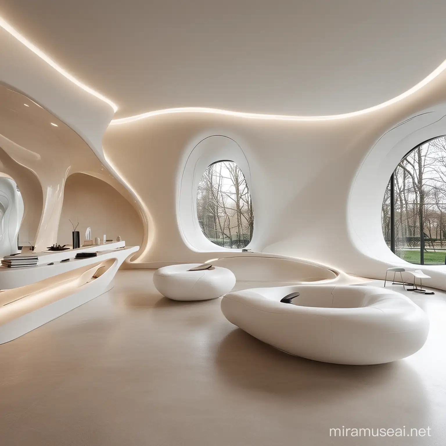 Modern Wellness Room Design by Zaha Hadid Architects