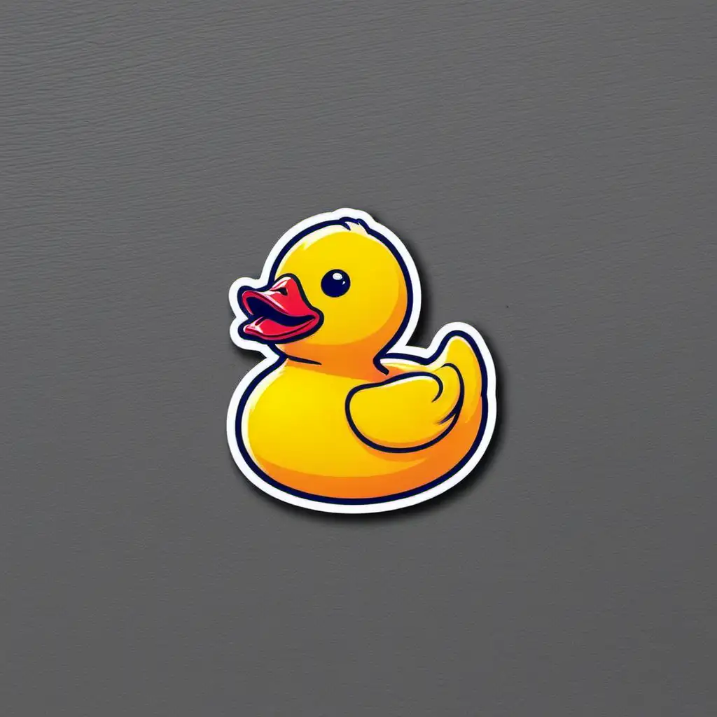 mini rubber duck sticker
