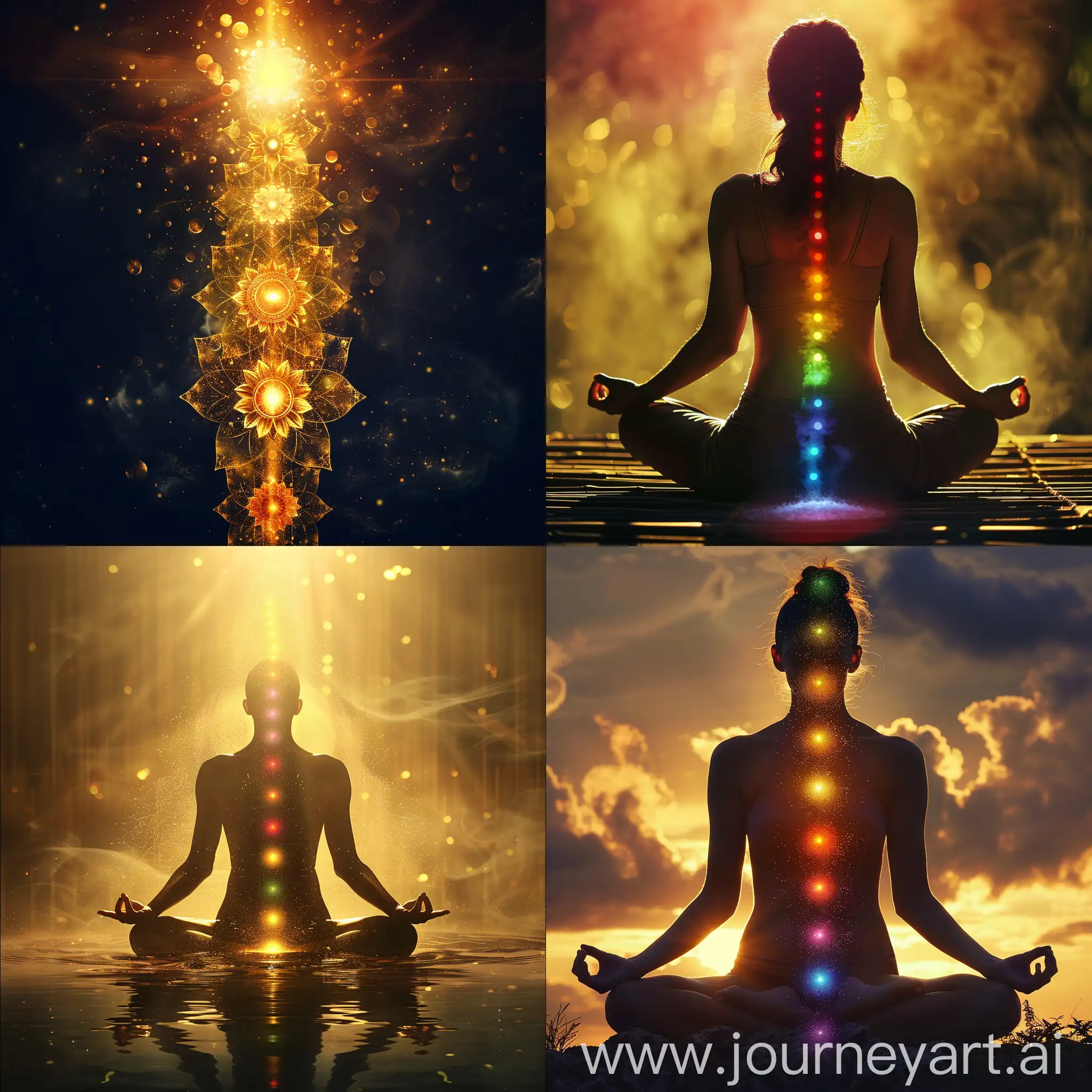 Balancing the chakras With a Golden Solfeggio --s 350 --style raw