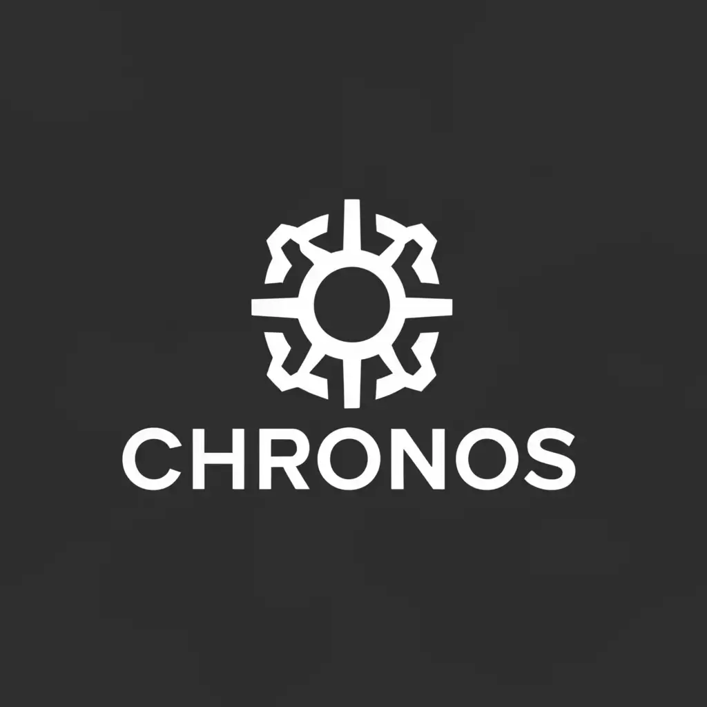 a logo design,with the text "Chronos", main symbol:upgrade,Minimalistic,be used in Entertainment industry,clear background