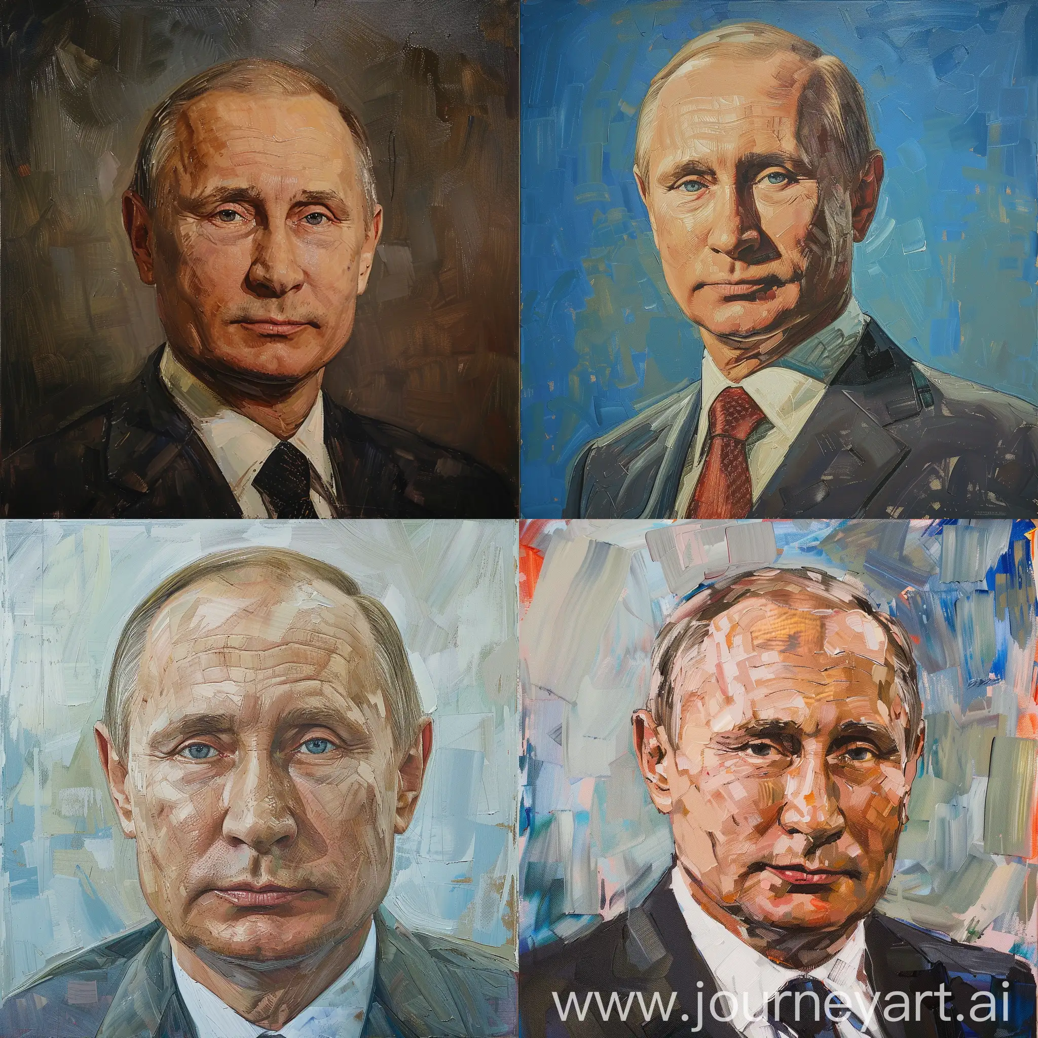 portrait of Vladimir Putin