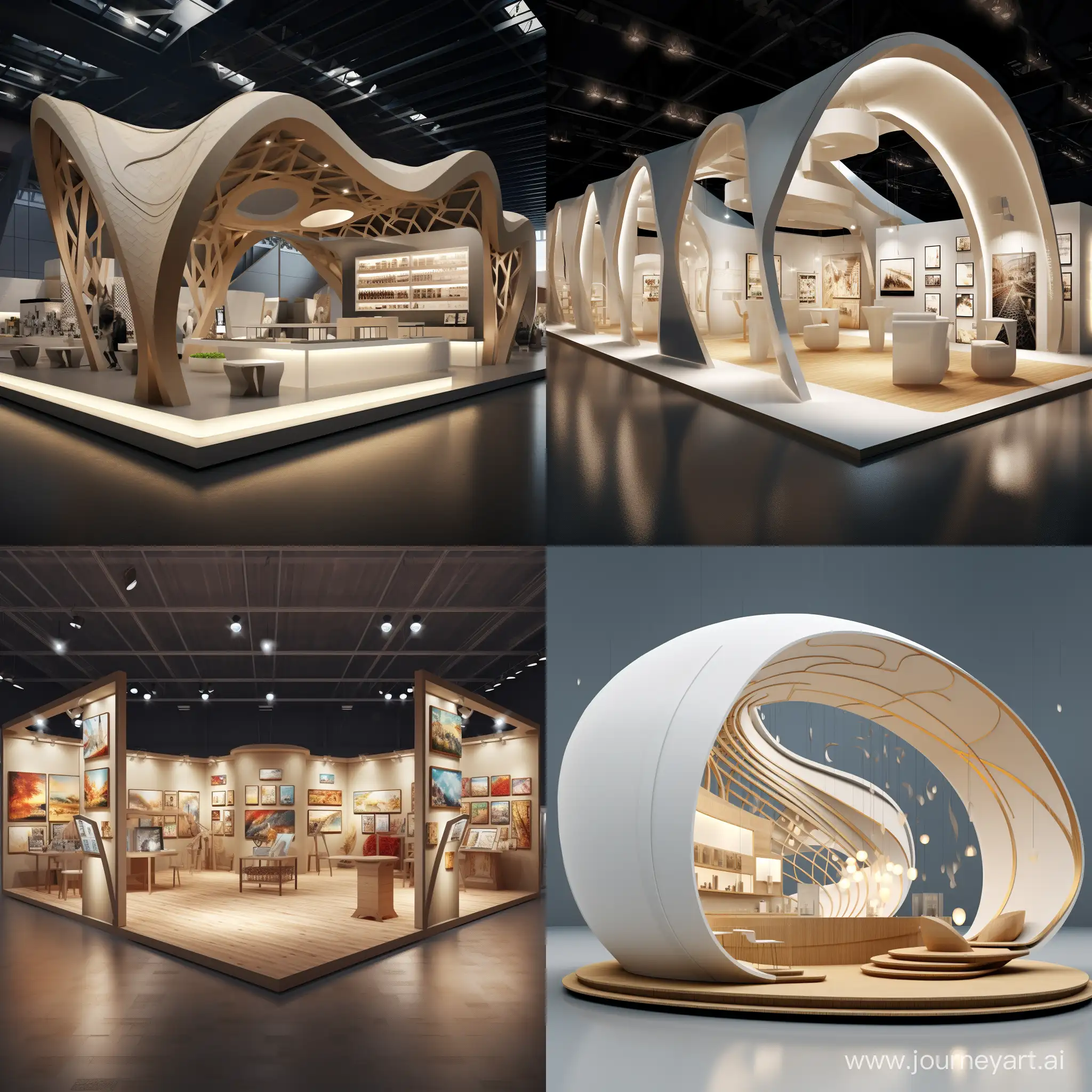 3d modeling of exhibition booths