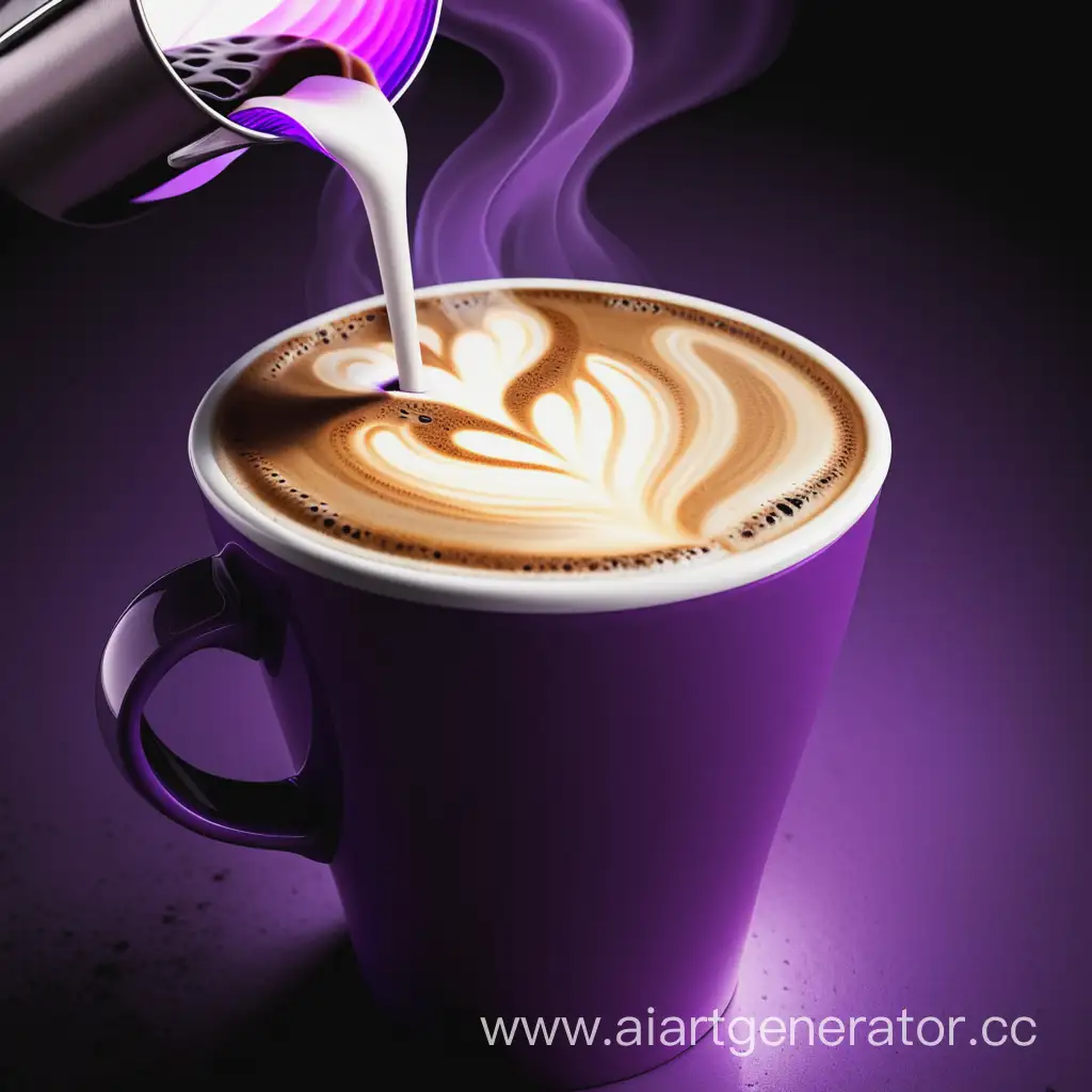 Futuristic-Coffee-OnTheGo-in-Violet-Hue