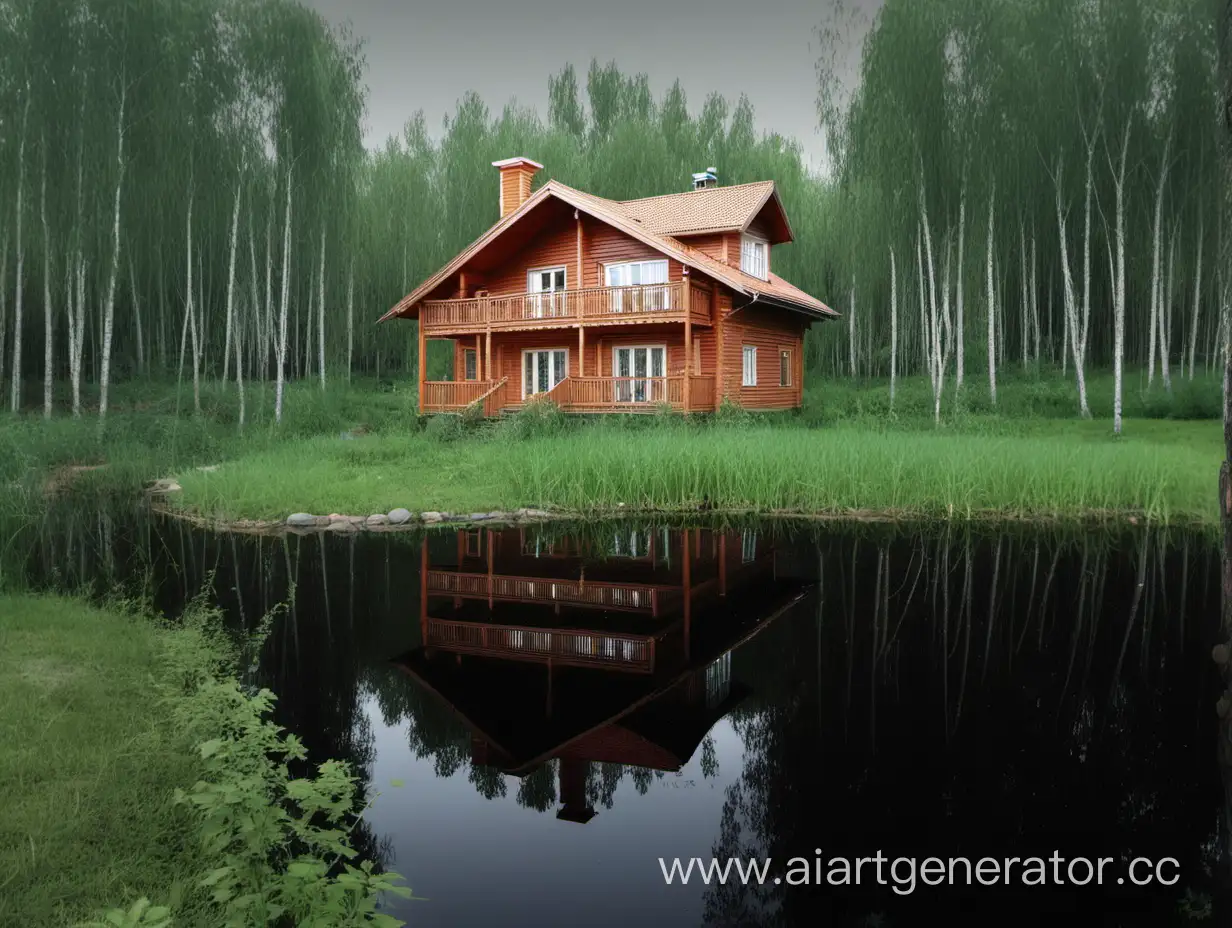 Cozy-TwoStory-Wooden-House-in-Suburban-Moscow-with-Pond-and-Bathhouse