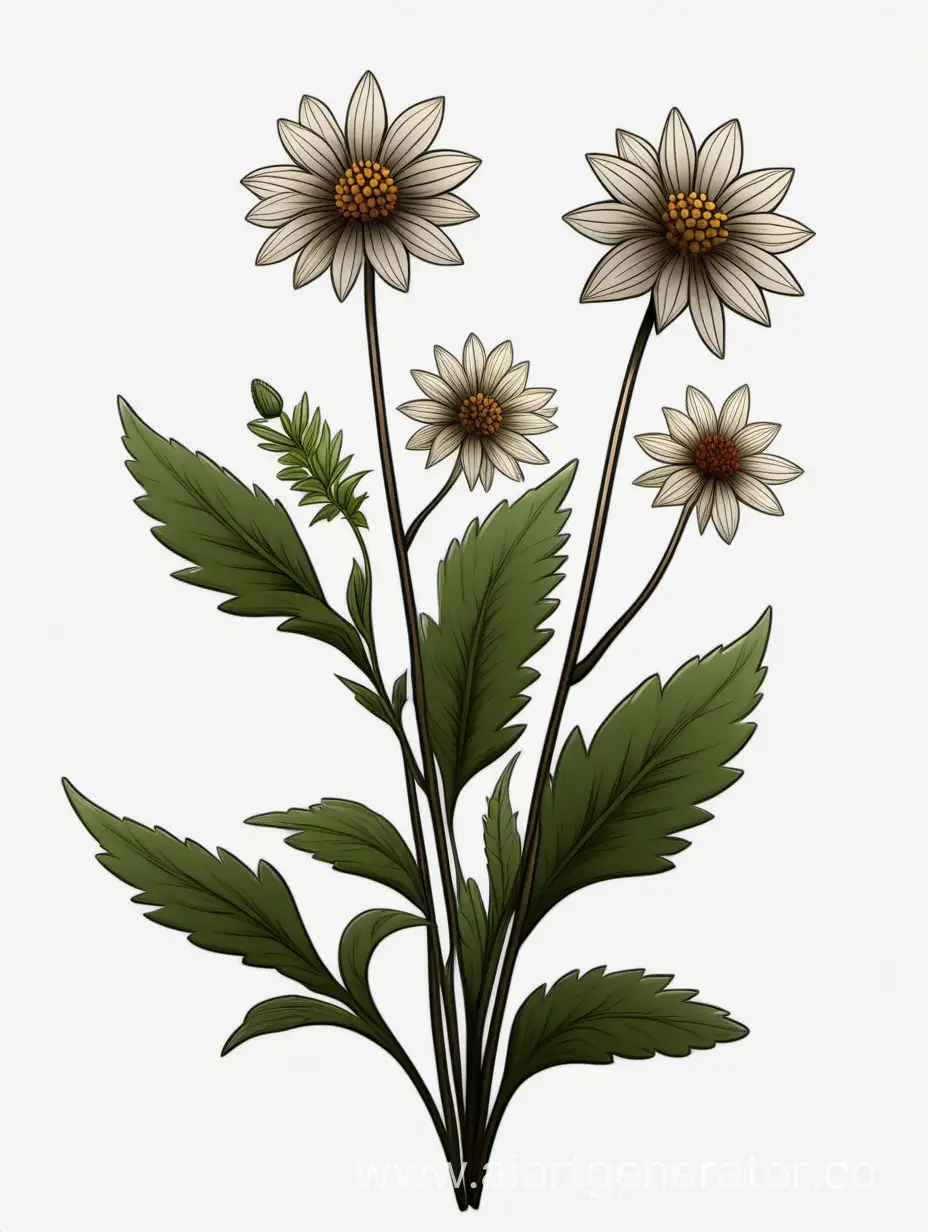 Dark-Brown-Wildflower-Cluster-Art-Unique-Botanical-4K-Image