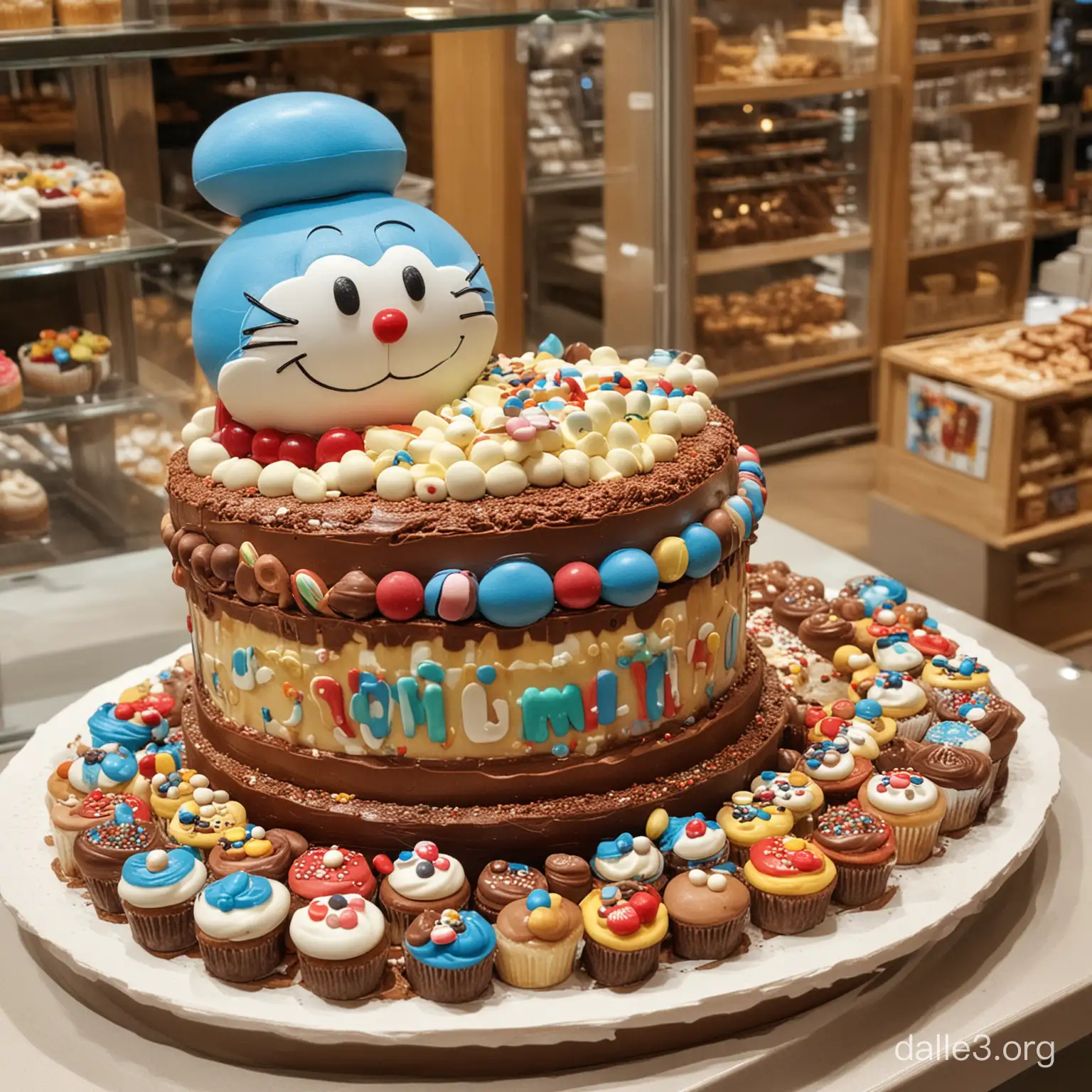 Doraemon in the chocolate world bakkery