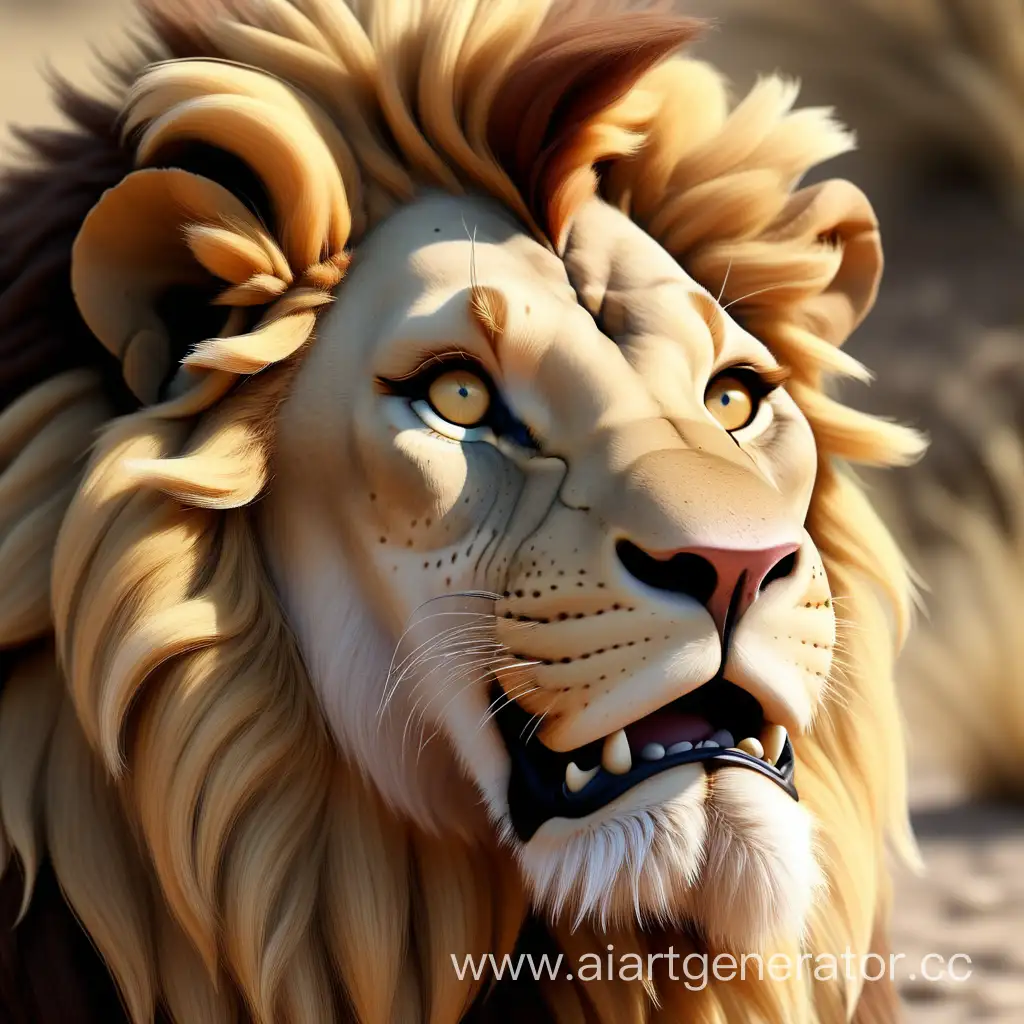 Majestic-and-Gentle-Lion-Head-Art