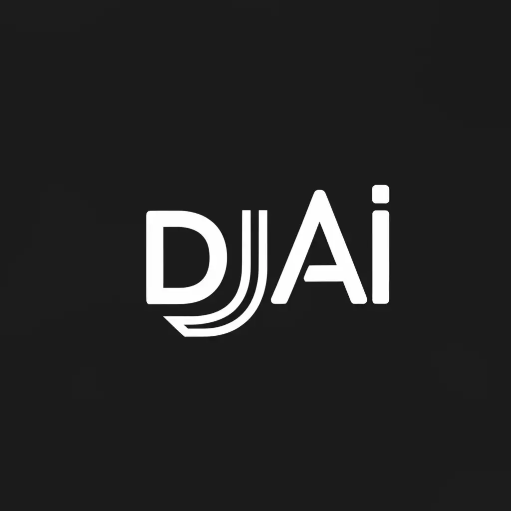 a logo design,with the text 'Djai', main symbol:dj,Minimalistic,be used in Events industry,clear background