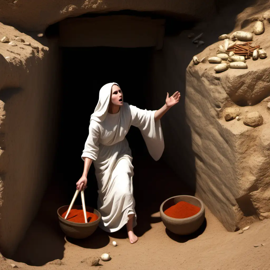 "When the Sabbath was over, Mary Magdalene, Mary the mother of James, and Salome bought spices so that they might go to anoint Jesus’ body. Very early on the first day of the week, just after sunrise, they were on their way to the tomb and they asked each other, 'Who will roll the stone away from the entrance of the tomb?' But when they looked up, they saw that the stone, which was very large, had been rolled away."