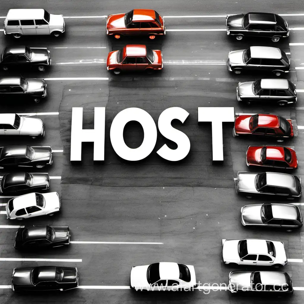 Hosts-with-Cars-Gathering-of-Individuals-with-Prominent-HOST-Signage