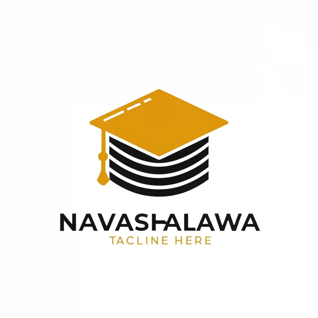 a logo design,with the text "NAWASHALAWA ", main symbol:GRADUATION HAT,Moderate,be used in Education industry,clear background