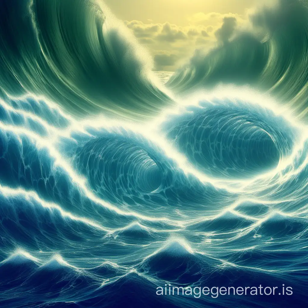 power water wave, chinese factor, technology, aura