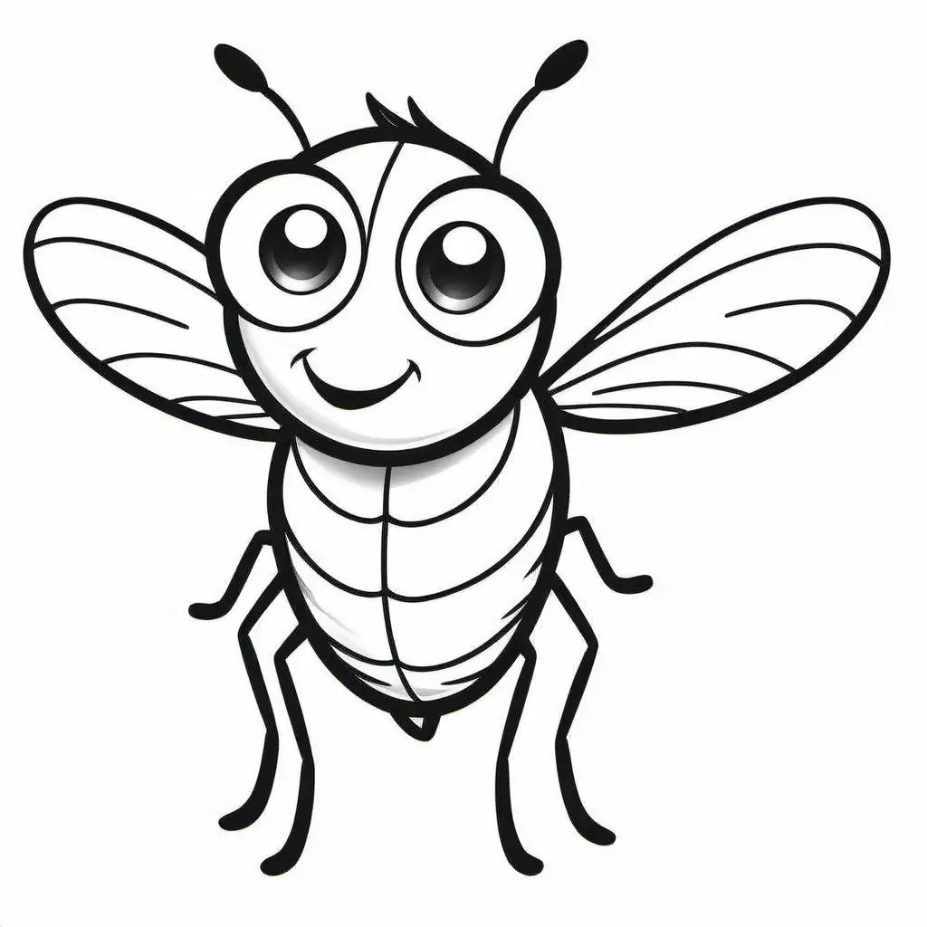 Premium Vector | Bee coloring pages drawing for kids