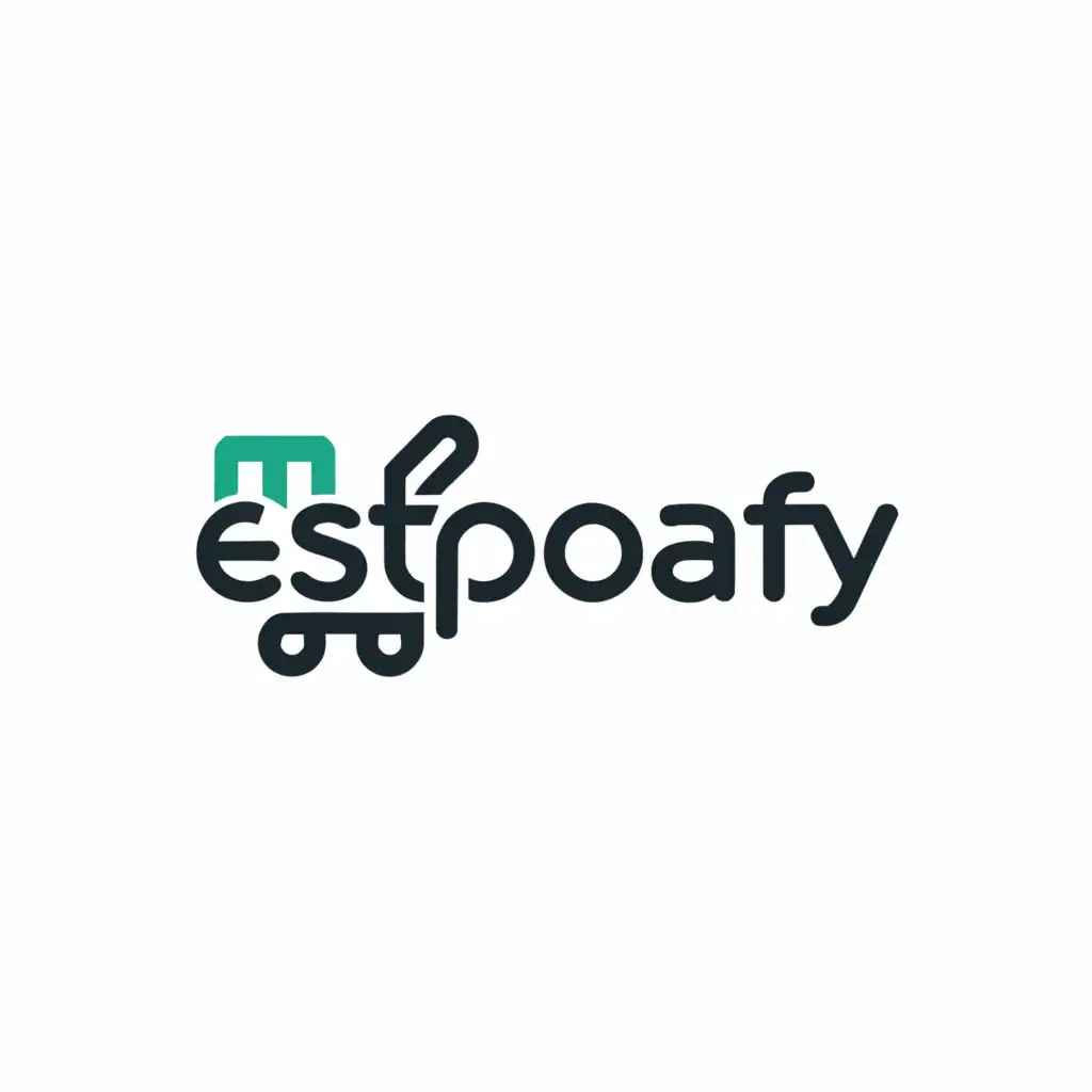 a logo design,with the text "Esteponafy", main symbol:shopping basket,Minimalistic,be used in Retail industry,clear background